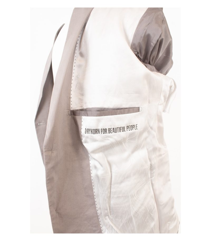 Drykorn Herren for Beautiful People Sakko Jackett Gr. 48 Grau Baumwolle – Foto 8