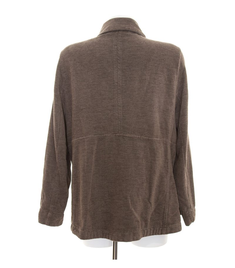 KANDIS & KANDISMANN Damen Jacke Gr. 3 DE 40 Lagenlook Braungrau – Foto 3