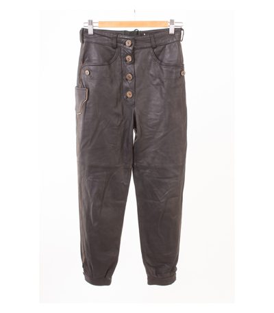 Spieth & Wensky Damen Trachtenhose Lederhose Gr. DE 34 Schwarz Leder