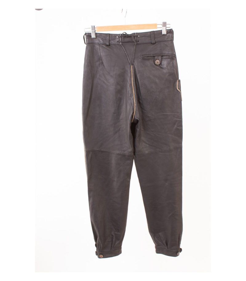 Spieth & Wensky Damen Trachtenhose Lederhose Gr. DE 34 Schwarz Leder – Foto 2