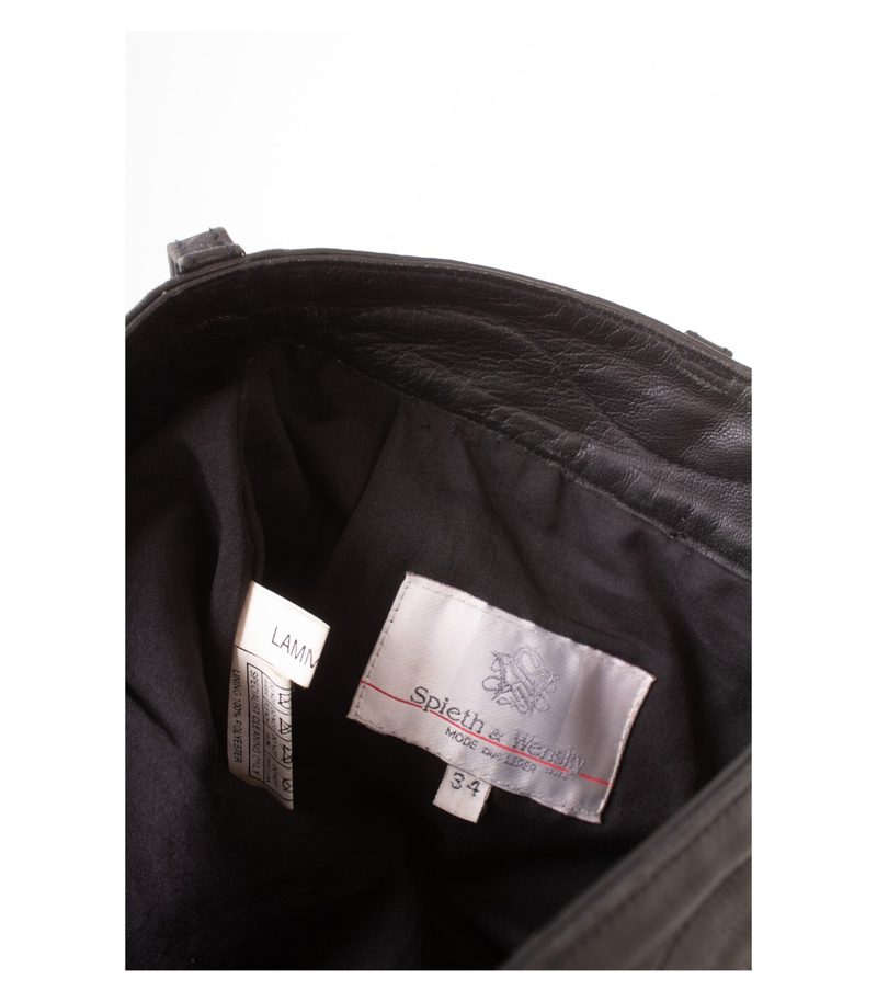 Spieth & Wensky Damen Trachtenhose Lederhose Gr. DE 34 Schwarz Leder – Foto 5