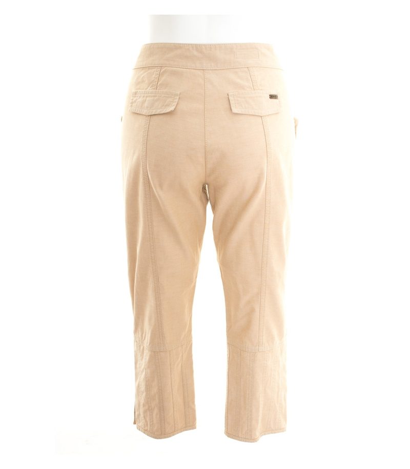 LAUREL Damen Jeans Caprihose Hose Gr. DE 36 Kurze Beige – Foto 3