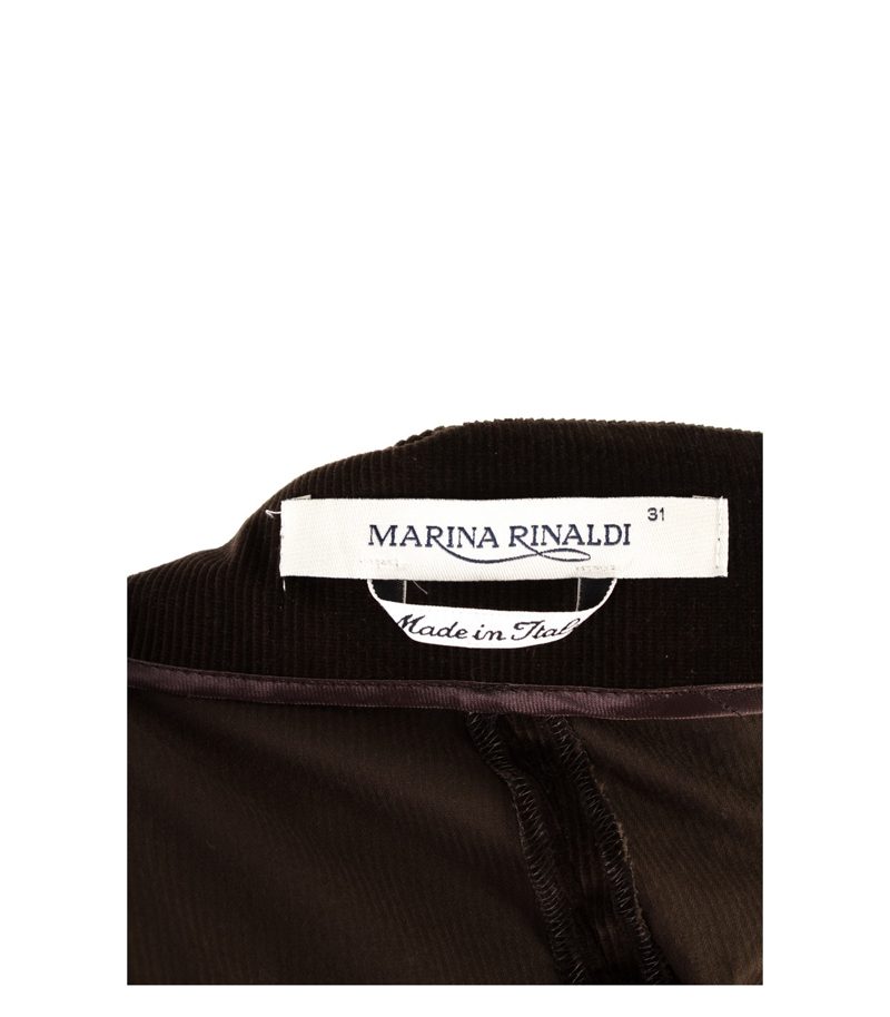 MARINA RINALDI Damen Kord Hose Kurze Hose Culotte Gr. 31=DE 52 Baumwolle – Foto 3