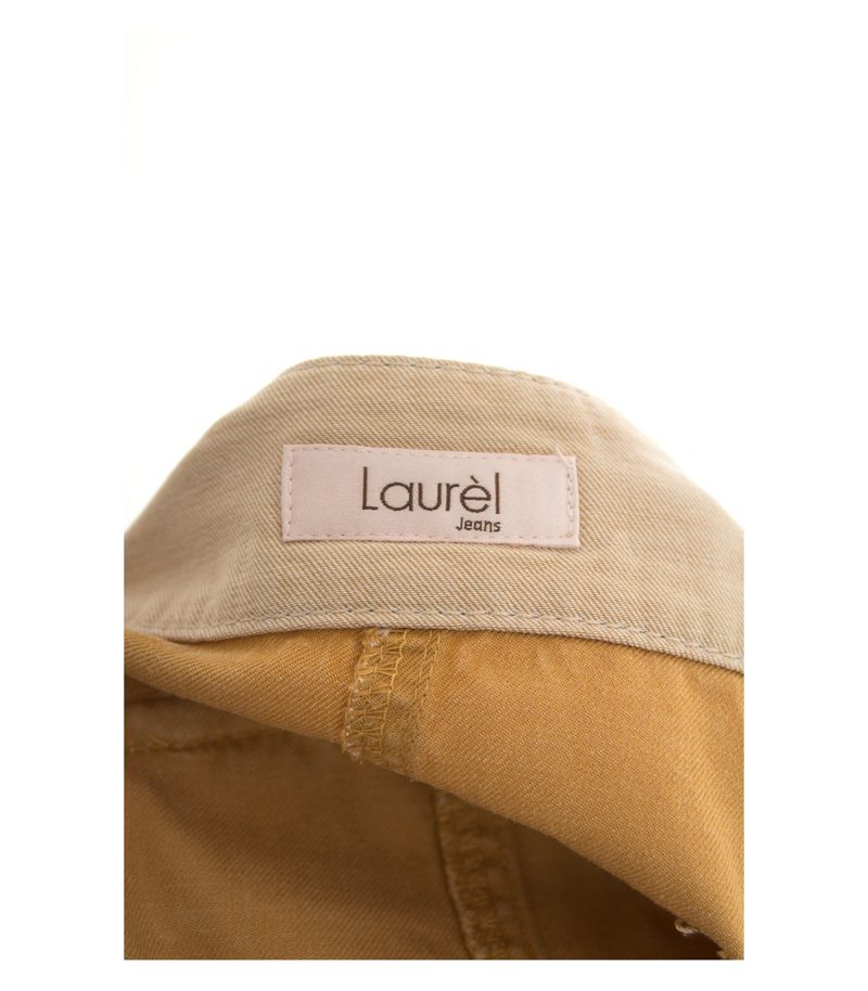 LAUREL Damen Jeans Caprihose Hose Gr. DE 36 Kurze Beige – Foto 4