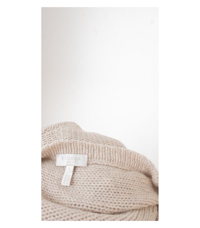 ESCADA SPORT Damen Pullover Gr. S Grau Wolle – Foto 6