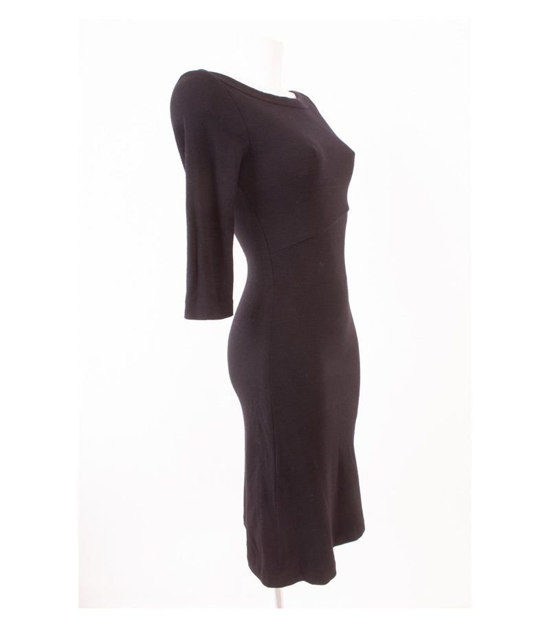 Marc Damen O´Polo Kleid Gr. DE 34 Reine Schwarz Wolle – Foto 2