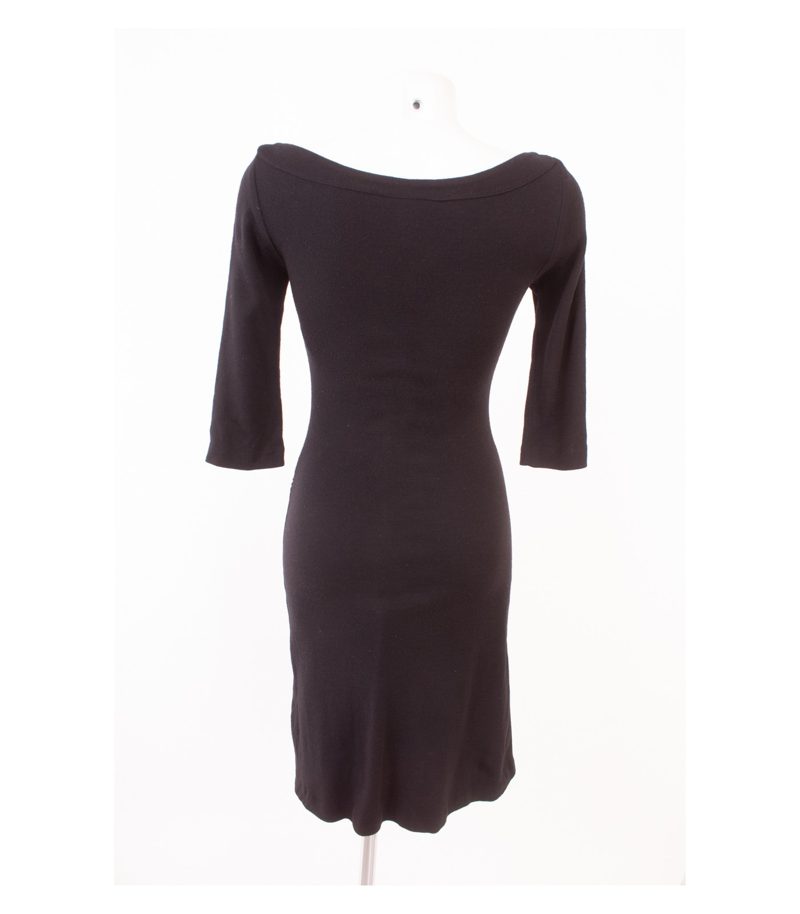 Marc Damen O´Polo Kleid Gr. DE 34 Reine Schwarz Wolle – Foto 4