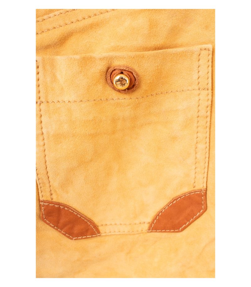 Dsquared2 Damen Rock Lederrock Sandgelb Gr. IT 42 DE 36 Leder – Foto 3