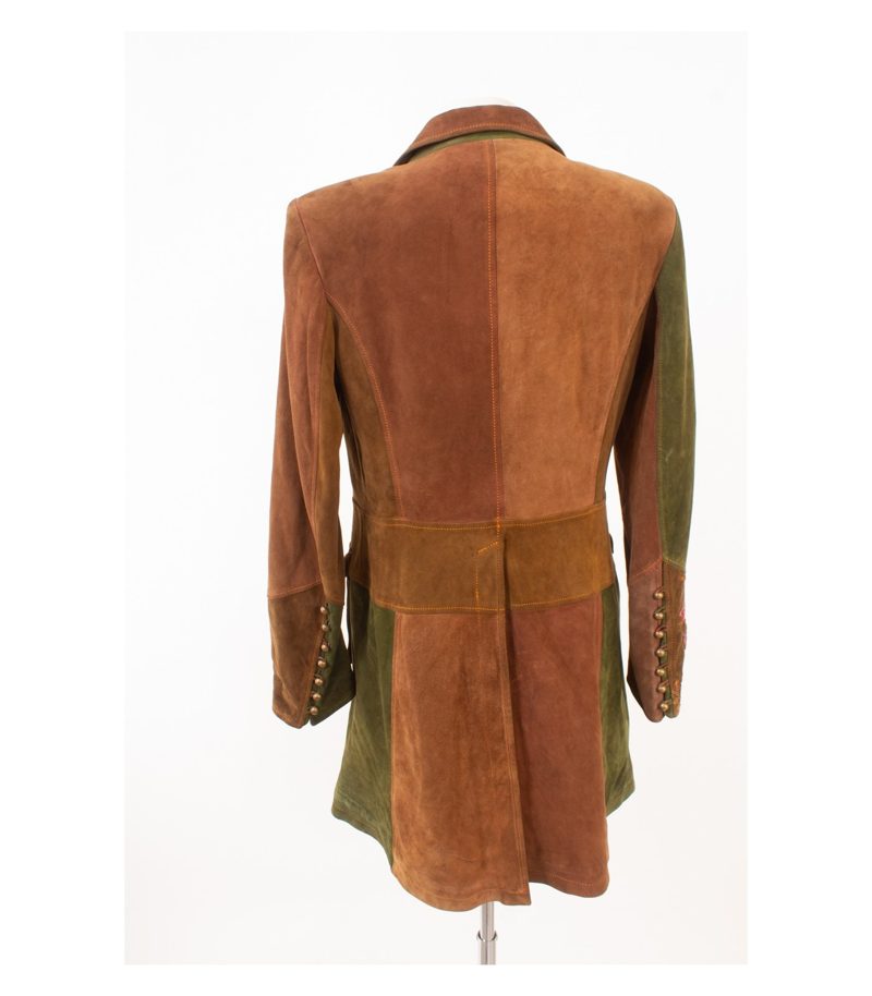 Meindl Couture Damen Trachten - Mantel Ledermantel Gr. DE 42 Leder Seide – Foto 4