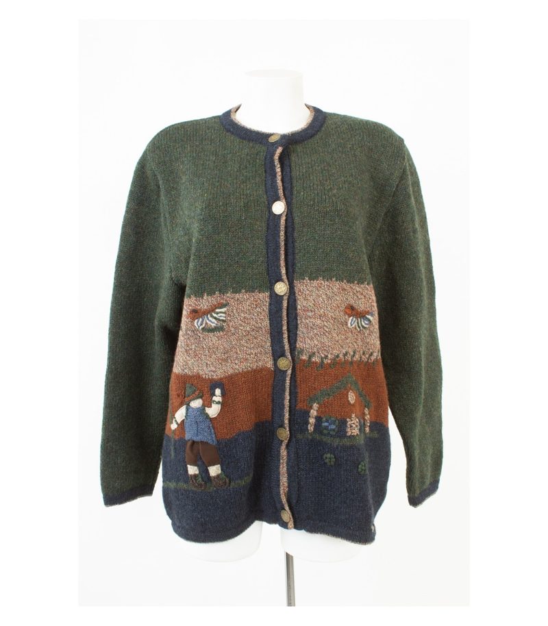 Giesswein Damen Trachtenjacke Janker Wolljacke Gr. DE 42 Reine Mehrfarbig Wolle – Foto 1