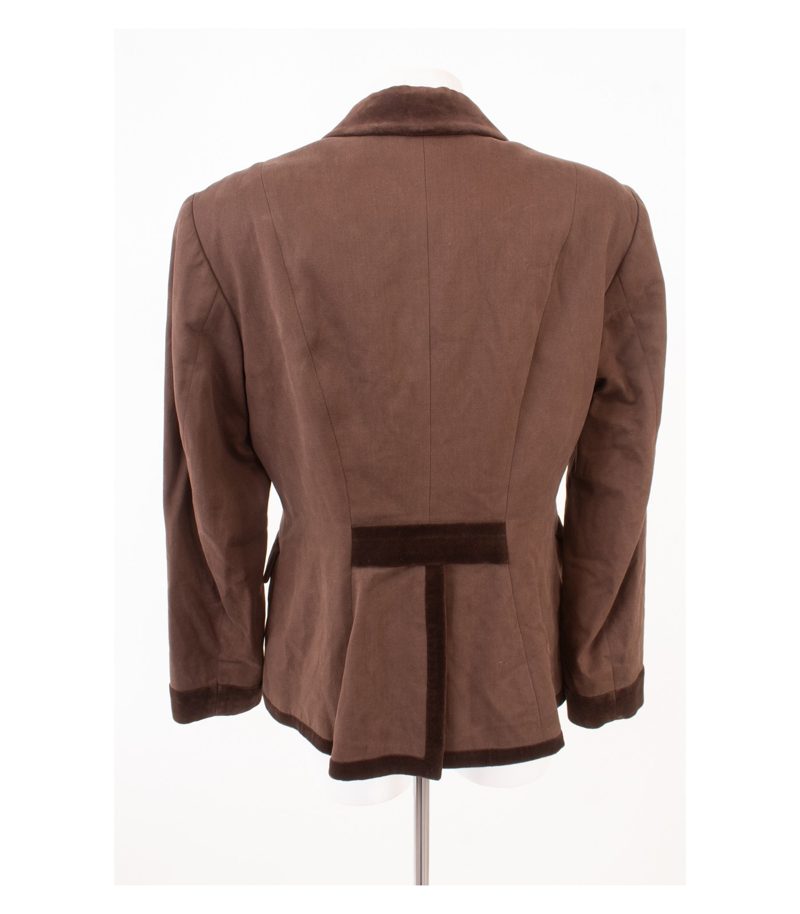 Ed Meier Damen Blazer Jackett Gr. DE 42 Braun Baumwolle – Foto 4