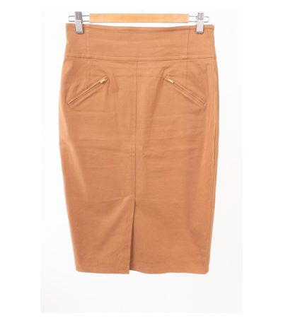 RENA LANGE Damen Rock Gr. DE 40 Braun Baumwolle