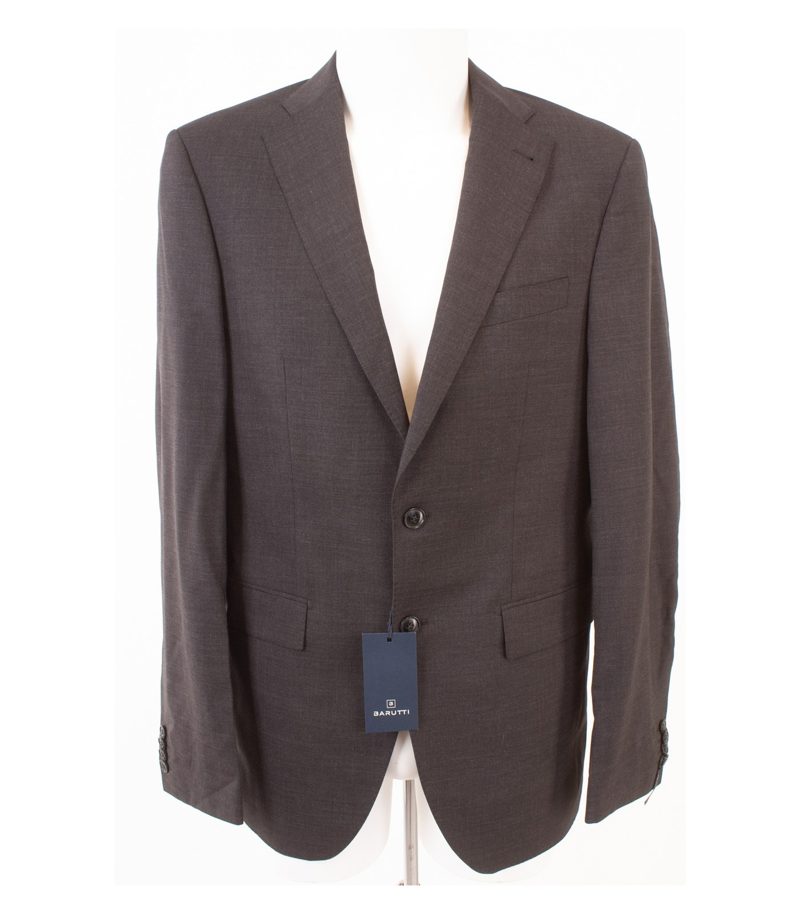 BARUTTI Herren Sakko Jackett Anthrazitgrau Gr. 98/L40 Super 100´S Wolle Neu – Foto 1