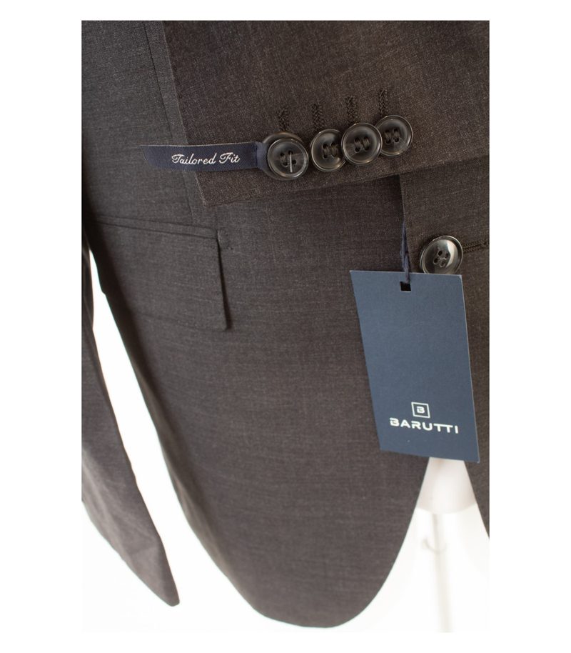 BARUTTI Herren Sakko Jackett Anthrazitgrau Gr. 98/L40 Super 100´S Wolle Neu – Foto 5