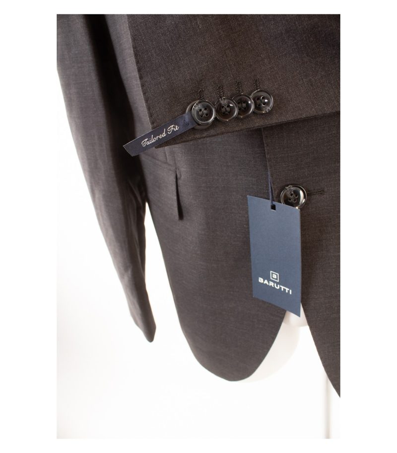 BARUTTI Herren Sakko Jackett Anthrazitgrau Gr. 102/L42 Super 100´S Wolle Neu – Foto 5