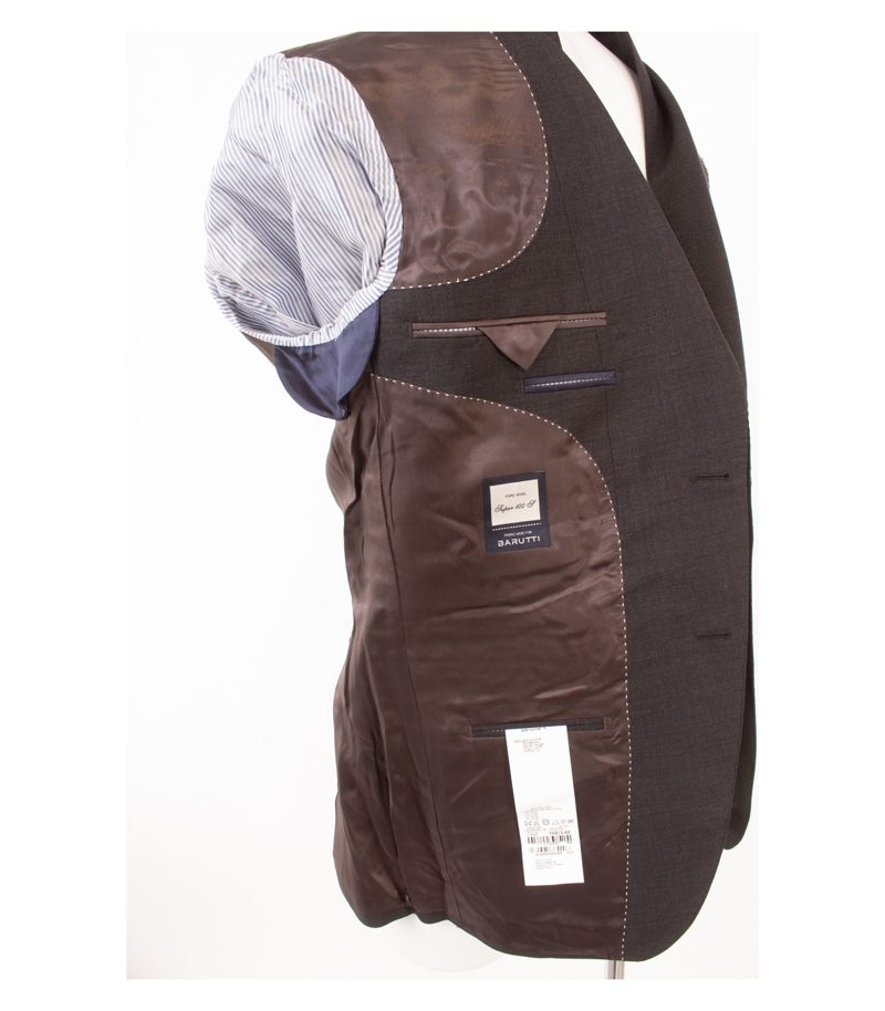 BARUTTI Herren Sakko Jackett Anthrazitgrau Gr. 102/L42 Super 100´S Wolle Neu – Foto 9