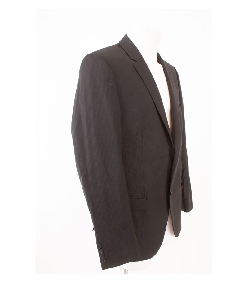 BENVENUTO Purple Herren Sakko Jackett Gr. 54 Reine Super 100´S Schwarz Wolle – Foto 2