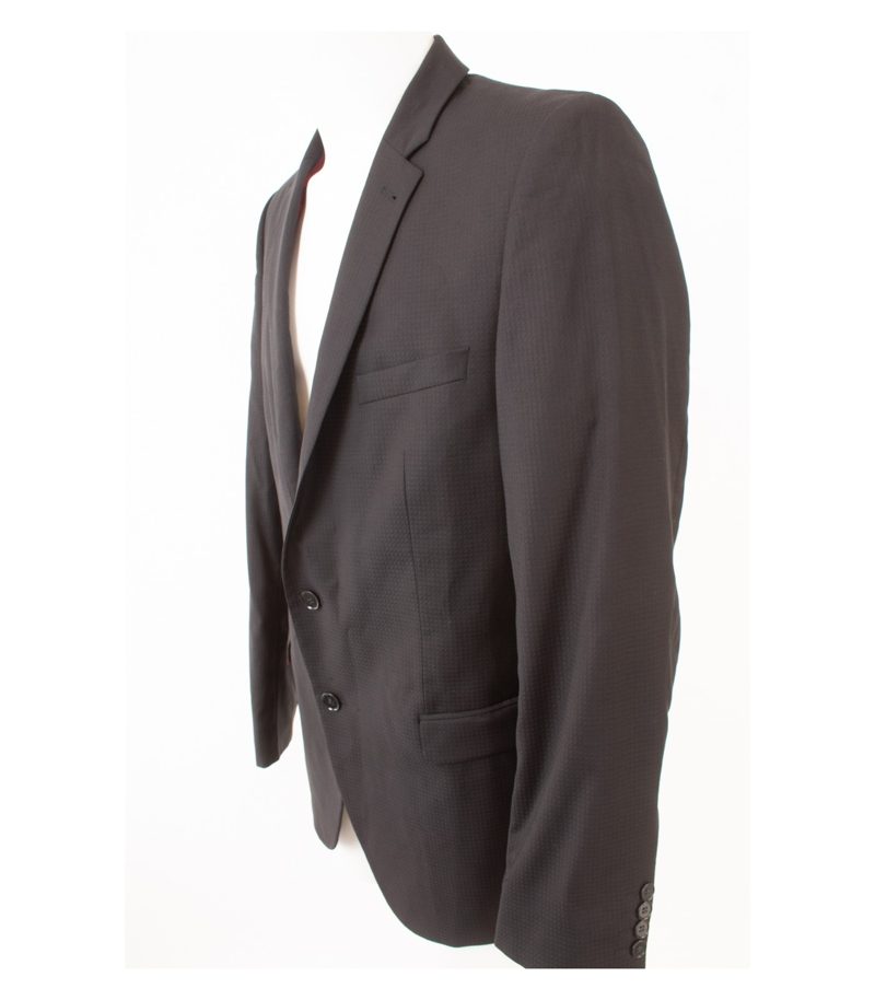 BENVENUTO Purple Herren Sakko Jackett Gr. 54 Reine Super 100´S Schwarz Wolle – Foto 3