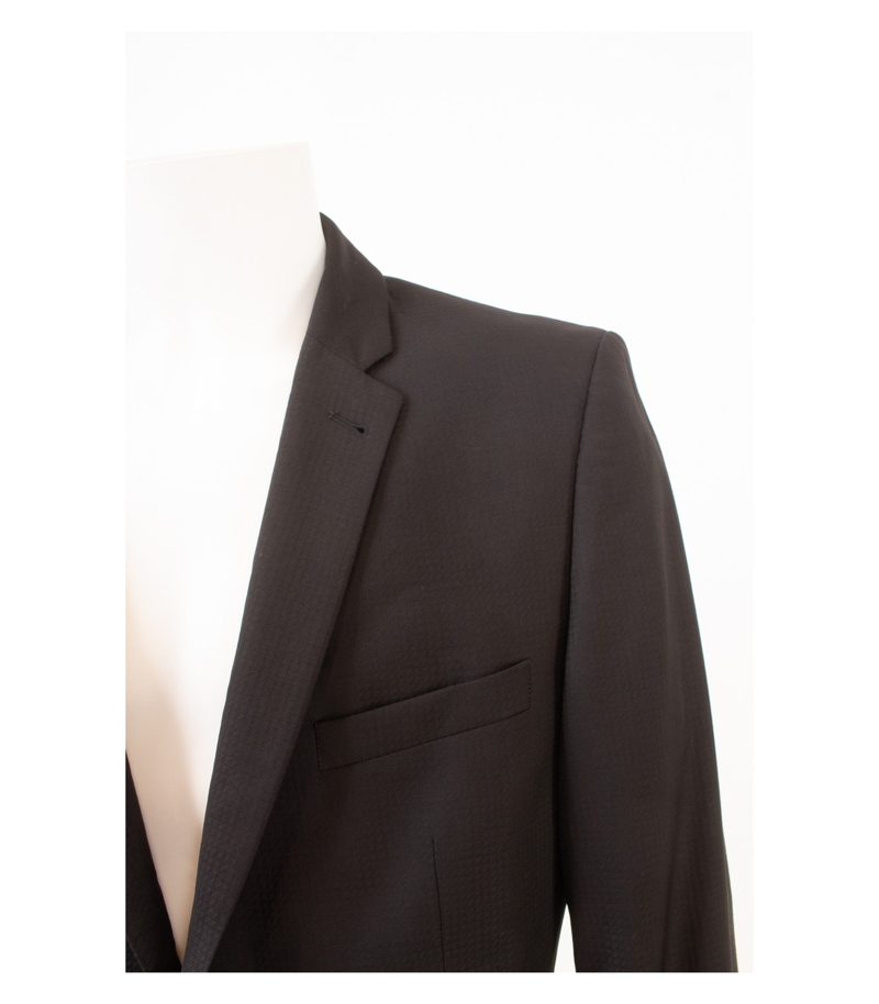 BENVENUTO Purple Herren Sakko Jackett Gr. 54 Reine Super 100´S Schwarz Wolle – Foto 6