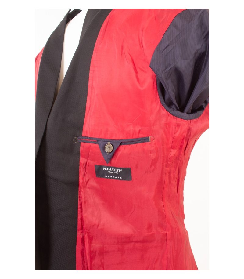 BENVENUTO Purple Herren Sakko Jackett Gr. 54 Reine Super 100´S Schwarz Wolle – Foto 8