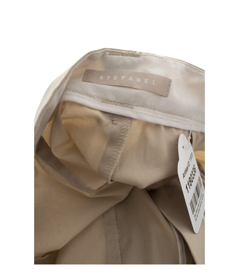 STEFANEL Damen Kostüm Blazer Rock Gr. DE 30 Gr. DE 34 Creme Baumwolle – Foto 4