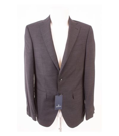 BARUTTI Herren Sakko Jackett Reine Super 120´S Gr. 94 Grau Wolle Neu