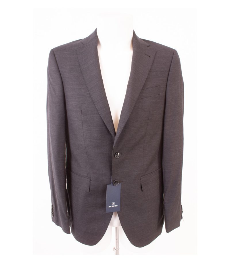 BARUTTI Herren Sakko Jackett Reine Super 120´S Gr. 94 Grau Wolle Neu – Foto 1