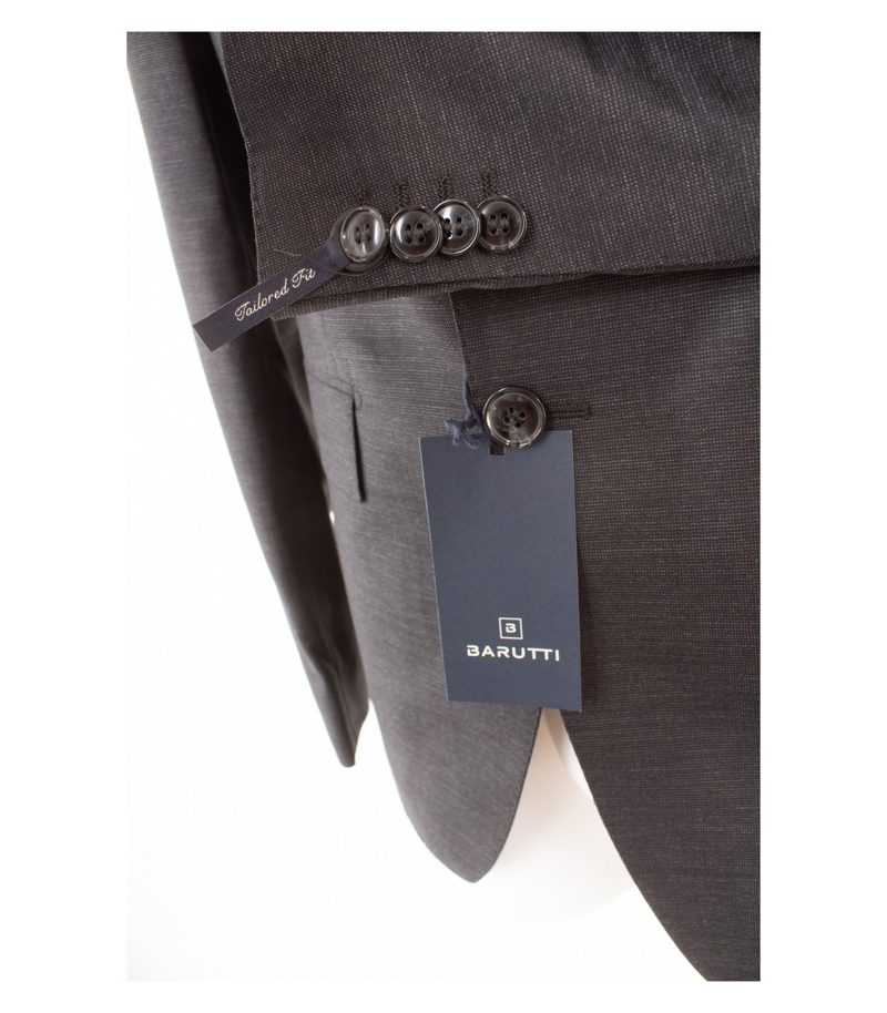 BARUTTI Herren Sakko Jackett Reine Super 120´S Gr. 94 Grau Wolle Neu – Foto 5