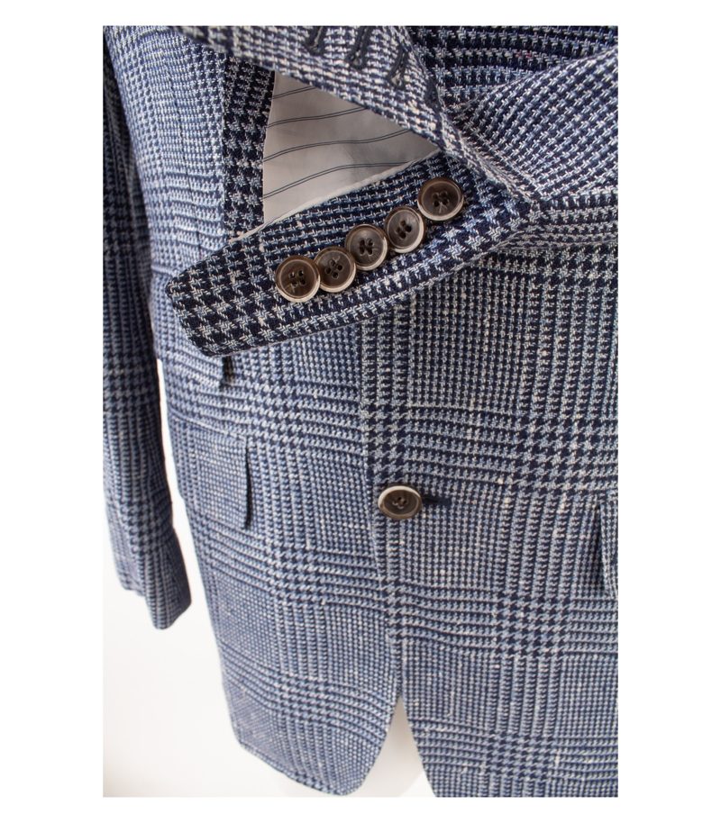 SUITSUPPLY Herren Sakko Jackett WASHINGTON FL Gr. 48 Seide Leinen Baumwolle – Foto 5
