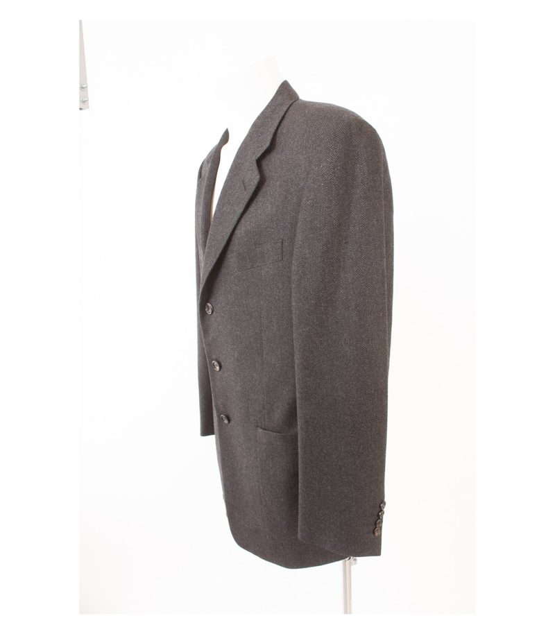 PAL ZILERI Herren Sakko Jackett Gr. 52 R Drop 8 Grau Wolle Kaschmir Cashmere – Foto 3