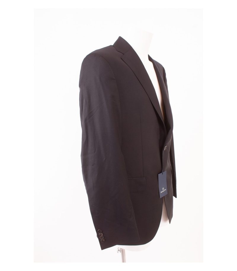 BARUTTI Herren Sakko Jackett Reine Super 150´S Gr. 52 Schwarz Wolle Neu – Foto 2