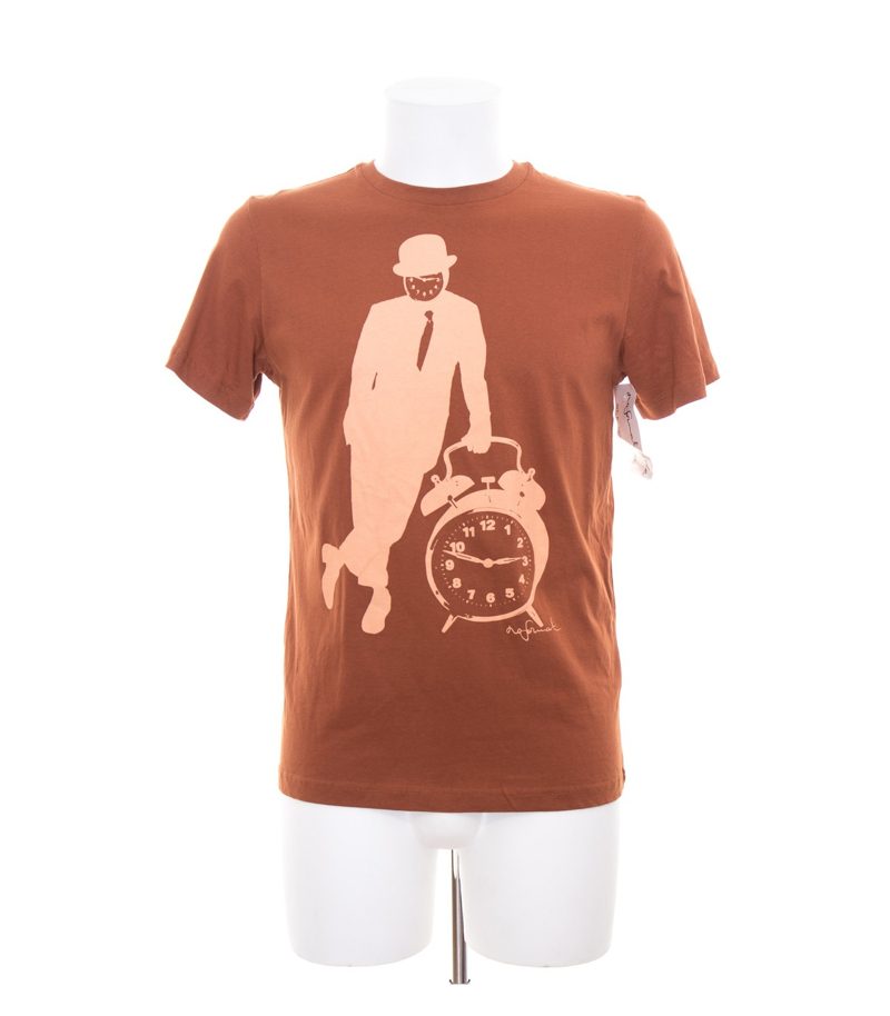 noformat Herren T-Shirt Shirt Gr. S Freizeitshirt Motiv Braun NEU – Foto 1