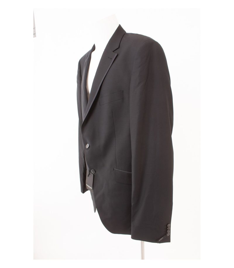 MASTERHAND Herren Sakko Jackett Gr. 114 Schwarz Wolle Neu – Foto 3