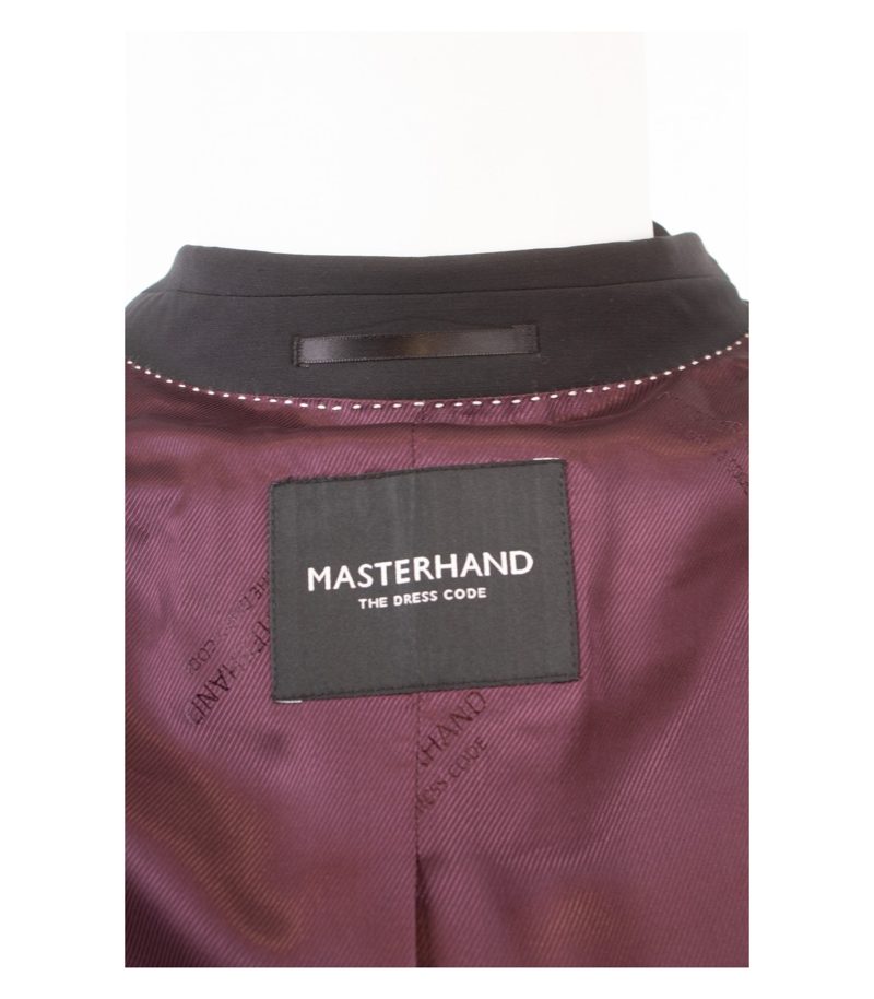 MASTERHAND Herren Sakko Jackett Gr. 114 Schwarz Wolle Neu – Foto 8