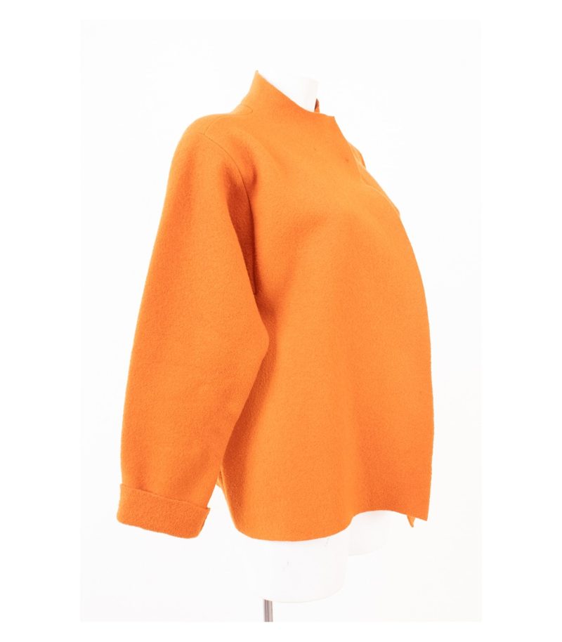 Eileen Fisher Damen Offene Blazer Gelborange Gr. M Reine Wolle – Foto 2