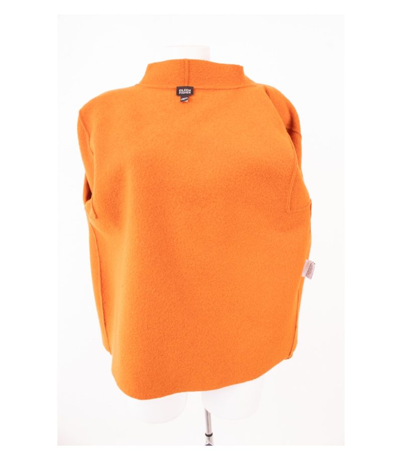 Eileen Fisher Damen Offene Blazer Gelborange Gr. M Reine Wolle – Foto 6