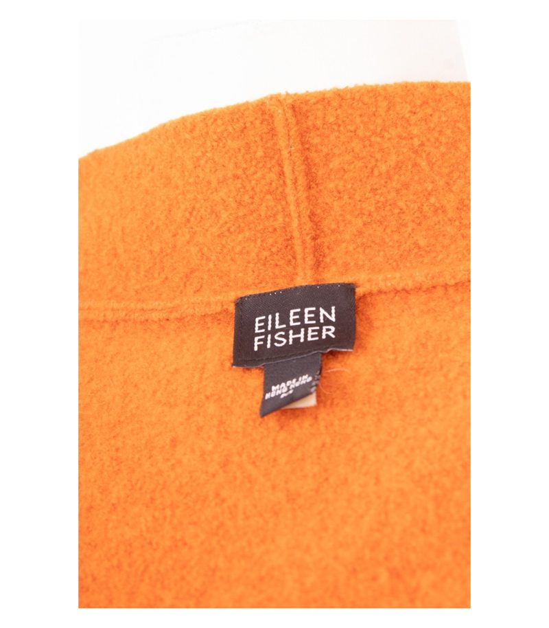 Eileen Fisher Damen Offene Blazer Gelborange Gr. M Reine Wolle – Foto 7