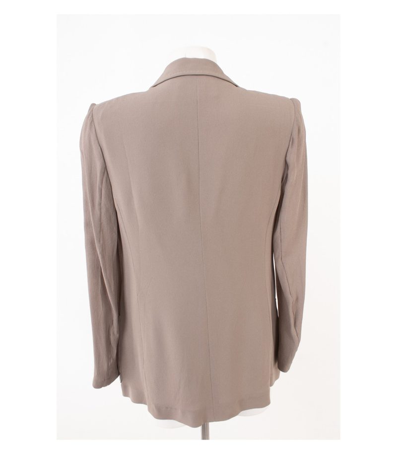 ESCADA Damen Blazer Jackett Graubeige Gr. DE 38 Seide – Foto 4