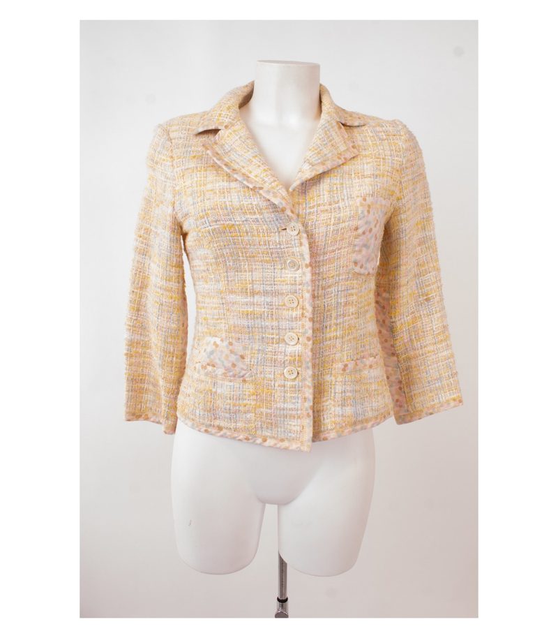 IQ+ Damen Blazer Gr. DE 36 Mehrfarbig Baumwolle Viskose – Foto 1