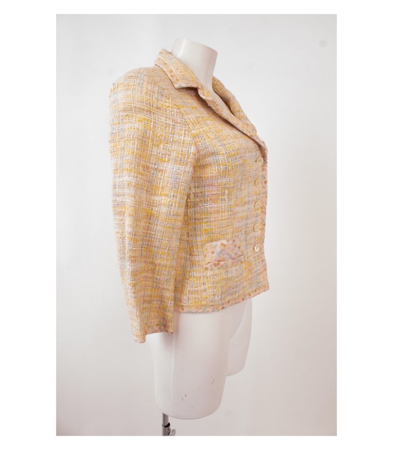 IQ+ Damen Blazer Gr. DE 36 Mehrfarbig Baumwolle Viskose – Foto 2