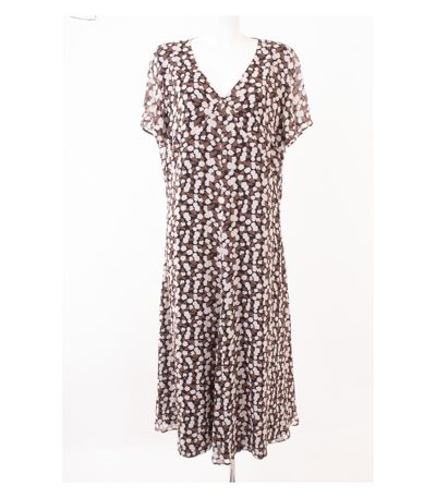 MARINA RINALDI Damen Kleid Gr. 23 (DE 44) Mehrfarbig Seide
