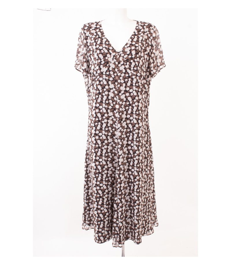 MARINA RINALDI Damen Kleid Gr. 23 (DE 44) Mehrfarbig Seide – Foto 1