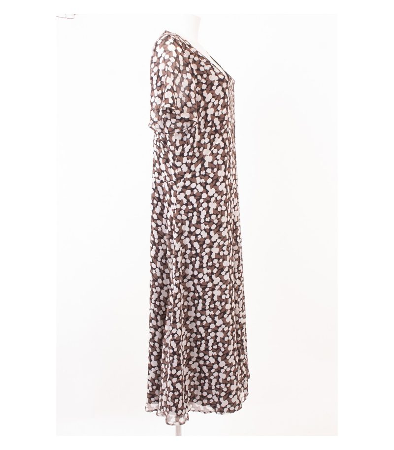 MARINA RINALDI Damen Kleid Gr. 23 (DE 44) Mehrfarbig Seide – Foto 2