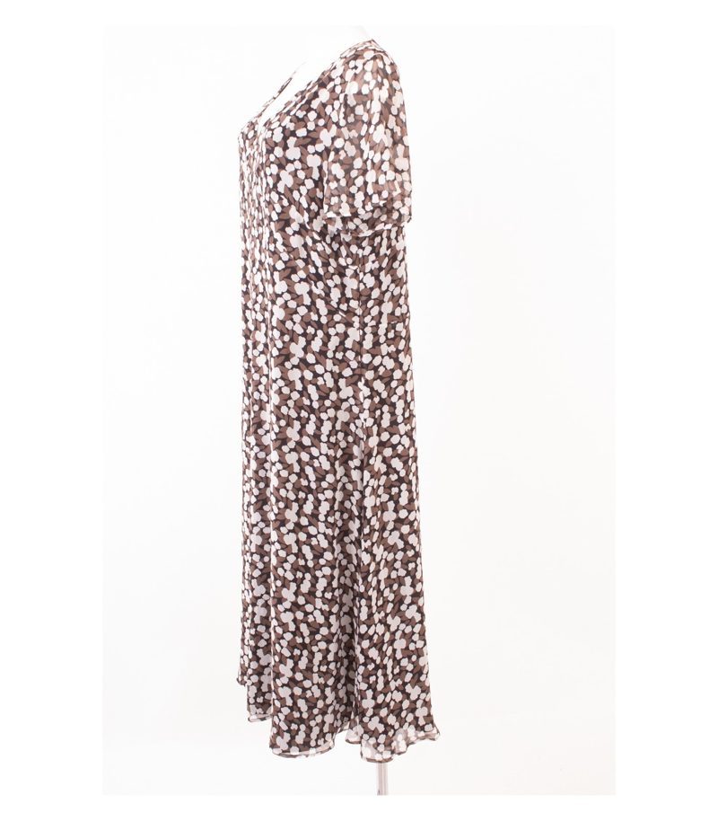 MARINA RINALDI Damen Kleid Gr. 23 (DE 44) Mehrfarbig Seide – Foto 3