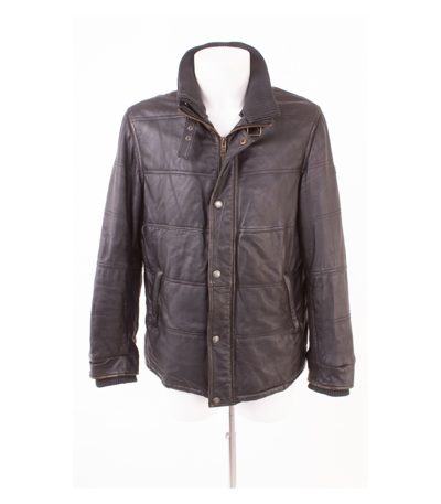 Camel Active Herren Lederjacke Gr. 48 Braun Leder