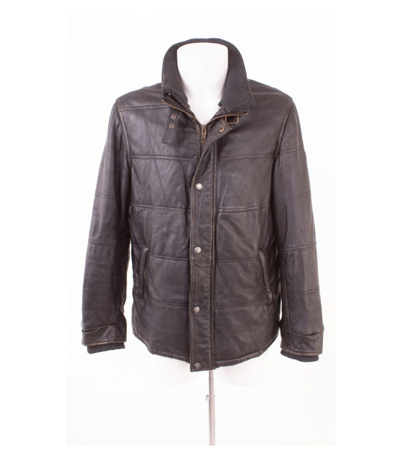 Camel Active Herren Lederjacke Gr. 48 Braun Leder – Foto 1