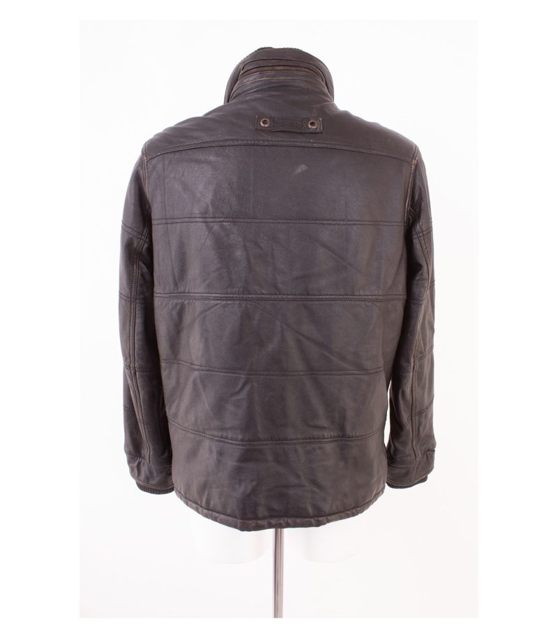 Camel Active Herren Lederjacke Gr. 48 Braun Leder – Foto 4