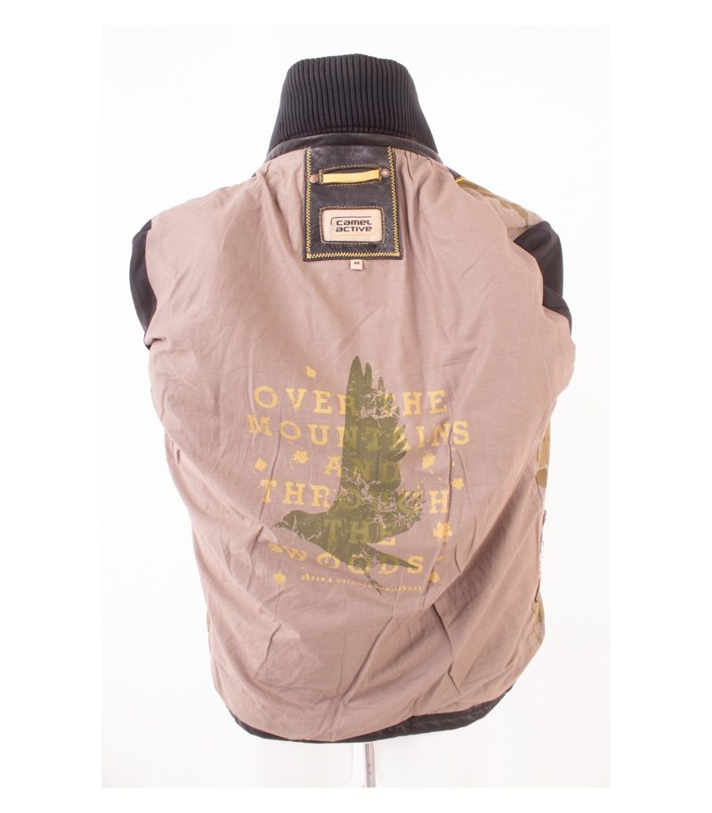 Camel Active Herren Lederjacke Gr. 48 Braun Leder – Foto 7