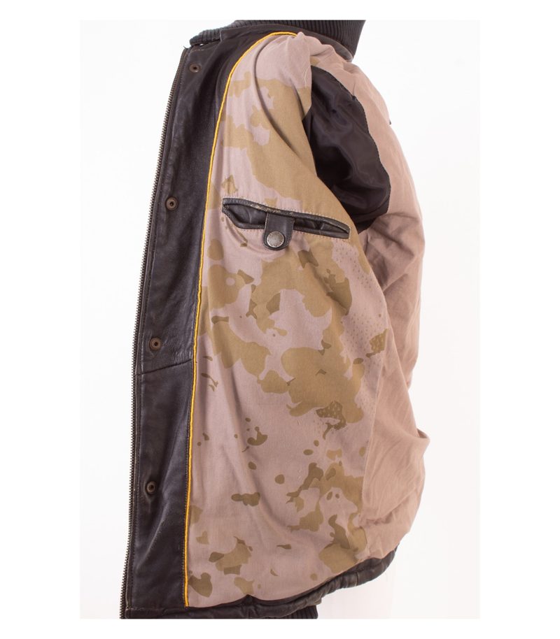 Camel Active Herren Lederjacke Gr. 48 Braun Leder – Foto 9