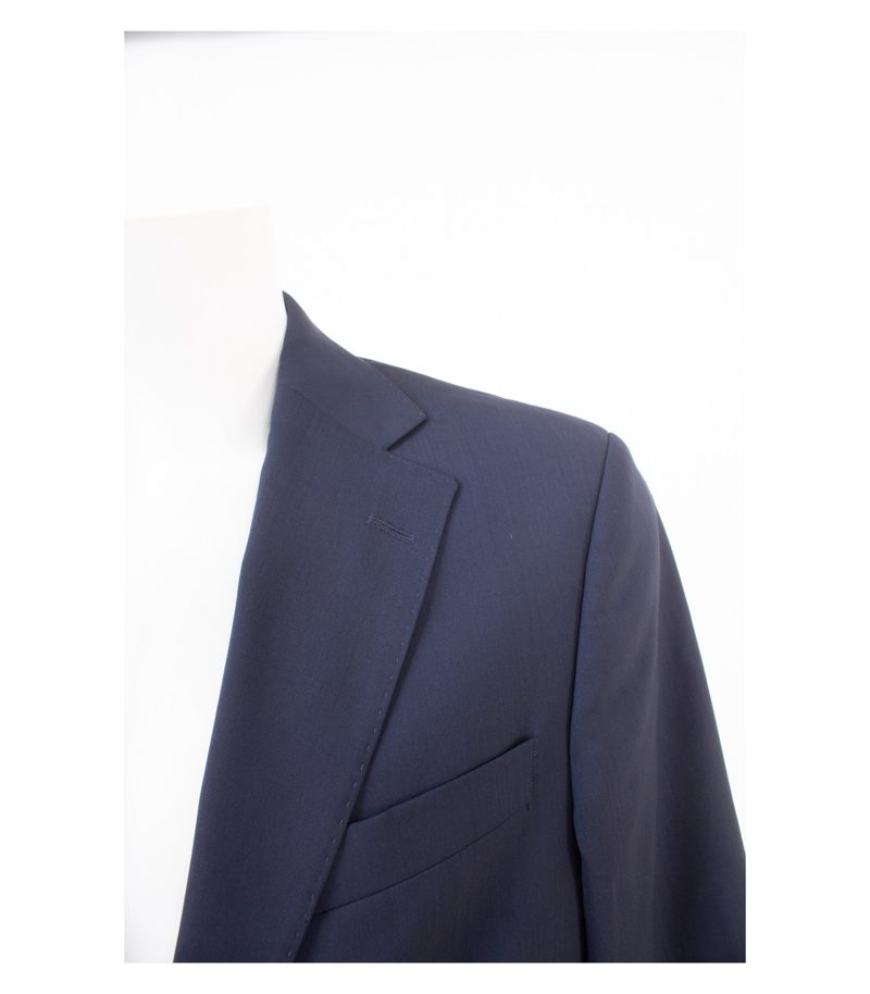 Oscar Jacobson Herren Anzug Sakko Hose Gr. 50 Super 100´S Blau Wolle – Foto 6